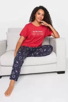 'Tis the Season' Christmas Candy Print Pyjama Set