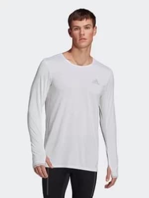 adidas Fast Long-sleeve Top, Black Size M Men