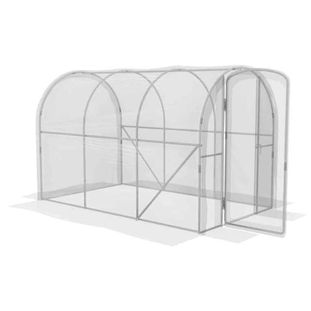 Outsunny Polytunnel Greenhouse w/ PE Cover 3 x 2 x 2m, Clear 84H-004V00CR