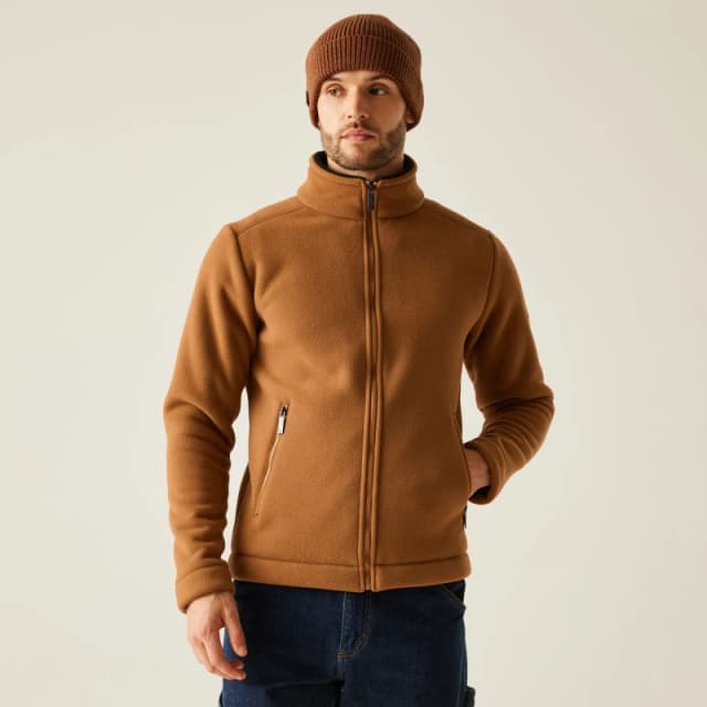 Regatta Regatta Men 'Garrian II' Full Zip Fleece in Orange Size: X-Large Orange XL Male 5063516103844