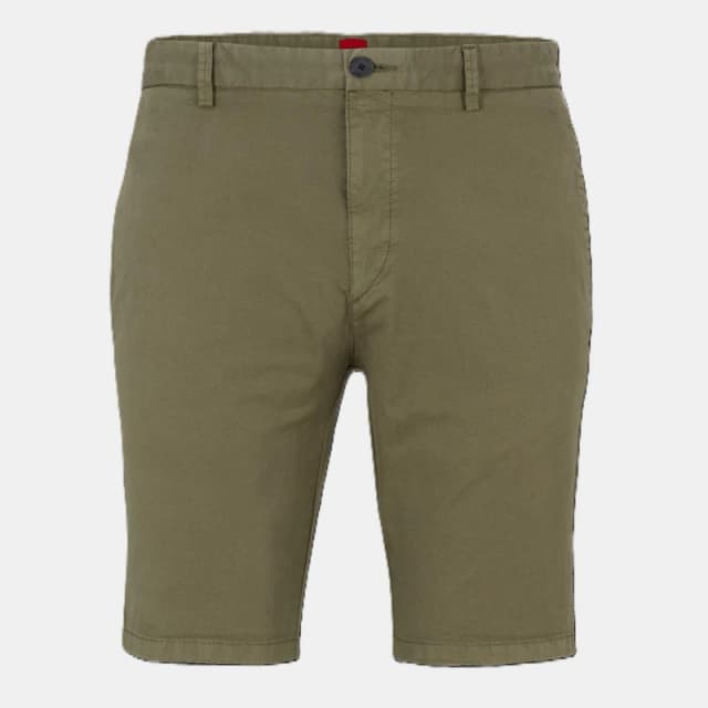 Hugo Mens Chino Shorts Open Green male 30W R