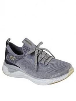 Skechers Solar Fuse Gravity Experience Trainer - Grey Silver
