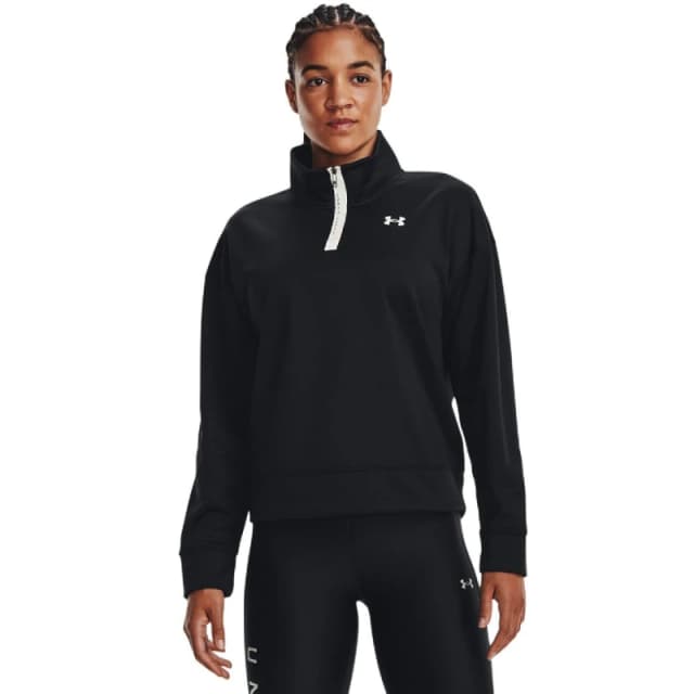 Under Armour Armour Fleece Reflective 1/4 Zip Top Black female 0-2