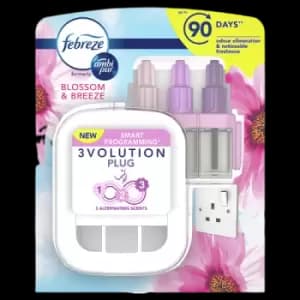 Febreze 3Volution Air Freshener Plug In Starter Kit Blossom & Breeze 20ml