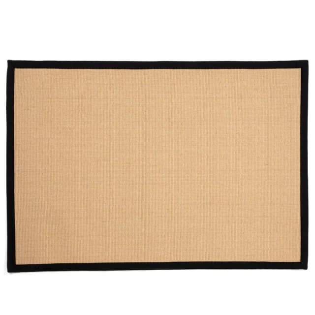 Esselle Swinton Sisal Jute Boucle 120x170cm Black Rug Black unisex 120x170cm