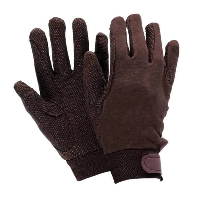 Dublin Dublin Track Riding Gloves in Brown Size: Medium Brown M Unisex 5059000351518