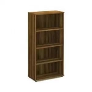 Trexus Office High Bookcase 800x400x1600mm 3 Shelves Walnut Ref