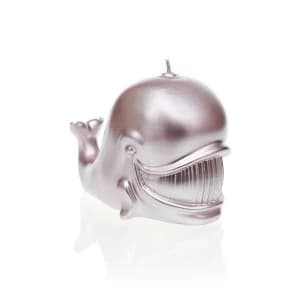 Silver Whale Candle