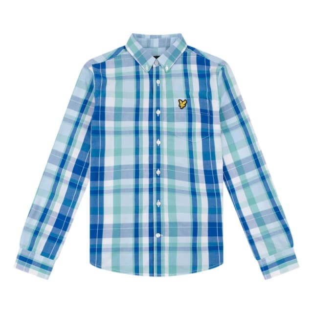 Lyle and Scott Check Shirt - Blue Blue 9 - 10 Years