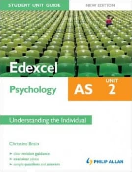 Edexcel As Psychology. Unit 2 Understanding the Individual by Christine Brain Paperback