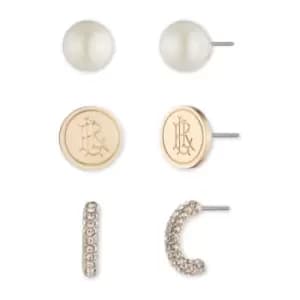 Ladies Lauren Ralph Lauren Base metal Trio Earring Gift Set