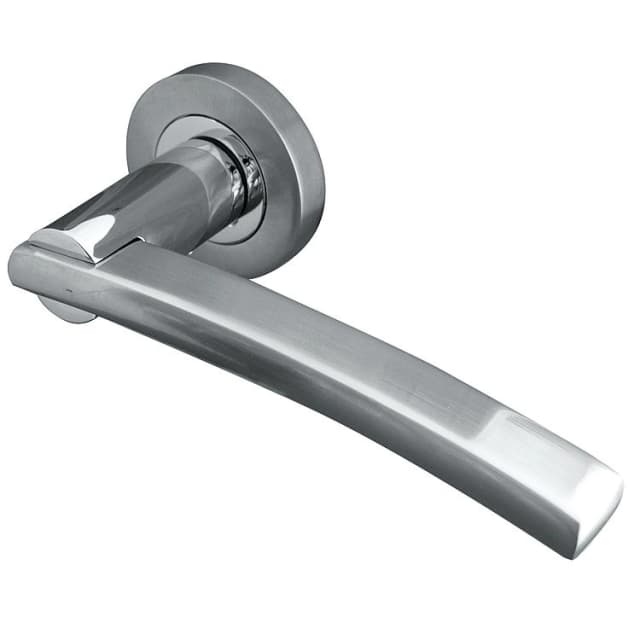 Jedo Modena Door Handle on Round Rose
