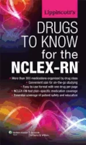 lippincotts drugs to know for the nclex rn