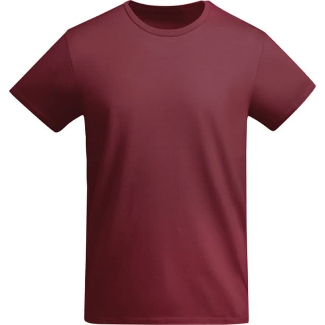 ROLY ROLY Men Breda Plain T-Shirt in Dark Red Size: Small Dark Red S Male 5063527037466