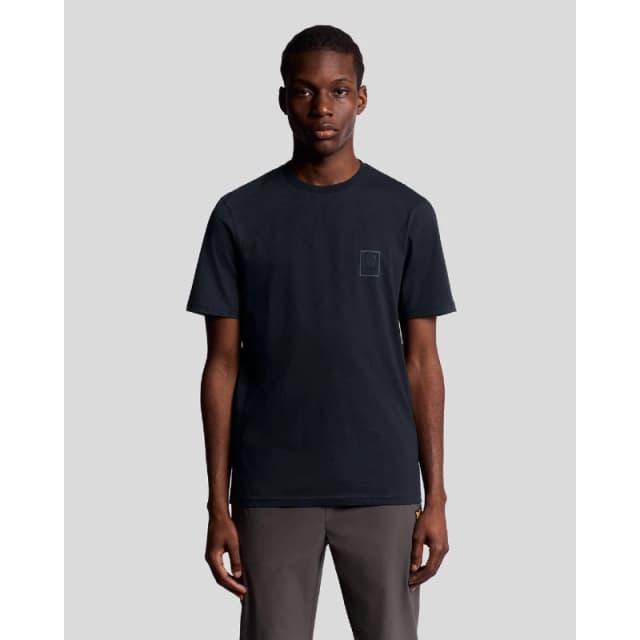 Lyle and Scott Rubberised Logo Graphic T-Shirt Blue male XS