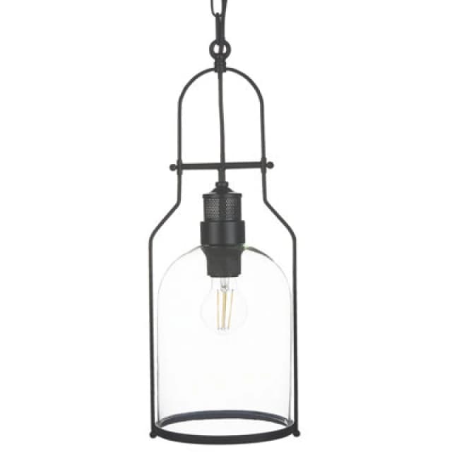 Beliani Pendant Lamp Bashilo Metal Black
