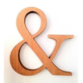 & - Walnut Walnut Decorative Wooden Wall Accessory