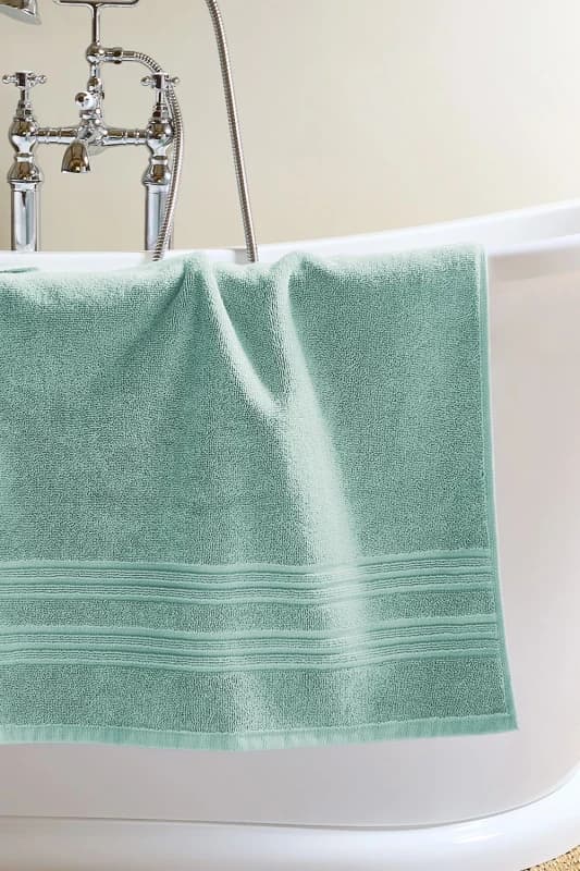 Christy CHRISTY 'Serene' Pastel 100% Combed Cotton Bath Mat in Duck Egg Blue Duck Egg Blue One Size Unisex 5057241204228