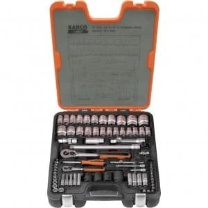 Bahco 77 Piece Combination Drive Hex Socket and Screwdriver Bit Set Metric and Imperial Combination
