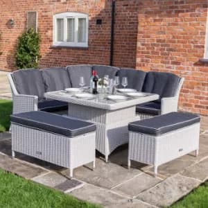 Rowlinson Prestbury 9 Seater Corner Sofa Set, Grey