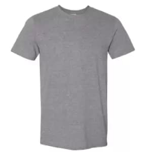Gildan Mens Short Sleeve Soft-Style T-Shirt (S) (Graphite Heather)