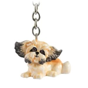 Little Paws Key Ring Shih-Tzu Lying