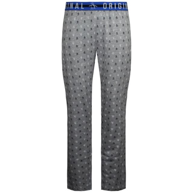 Original Penguin Original Penguin Men Jersey Pyjamas Bottoms in Grey Size: Small Grey S Male 5056395821169