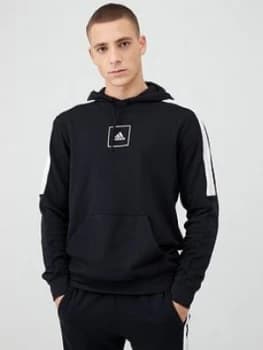 adidas Athletics Overhead Hoodie - Black, Size 2XL, Men