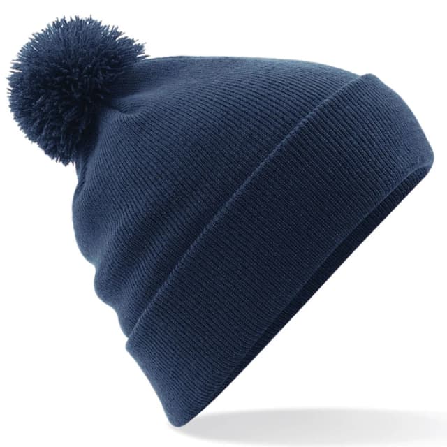 Beechfield Beechfield Men Original Pom Pom Winter Beanie Hat in Navy Navy One Size Male 5054752302887