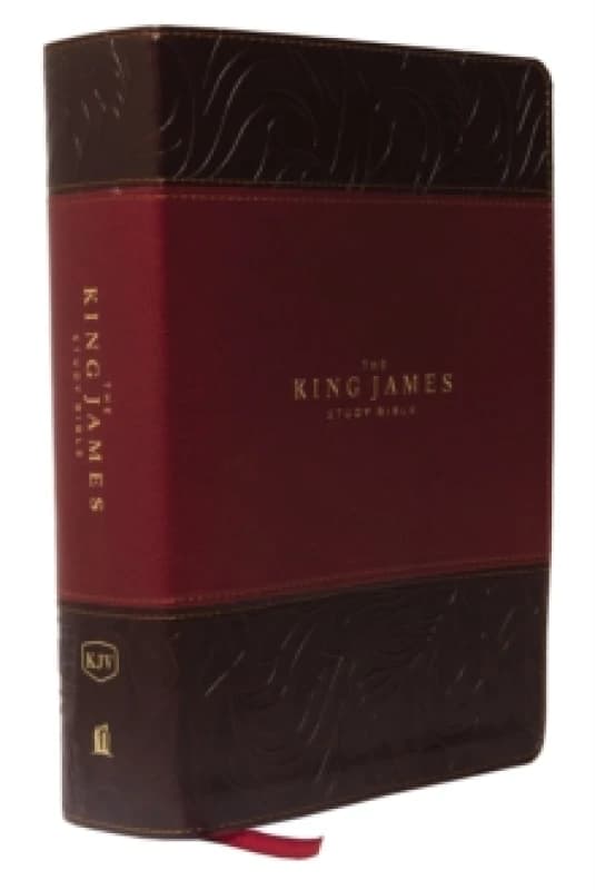 KJV, The King James Study Bible, Leathersoft, Burgundy, Red Letter, Full-Color Edition : Holy Bible, King James Version Leather / fine binding