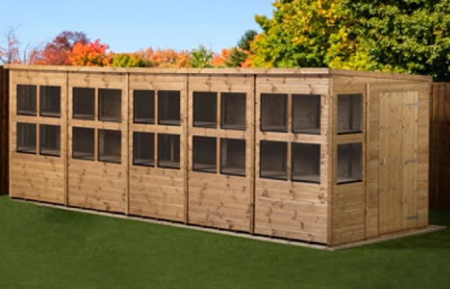 Empire Sheds Empire Pent Potting Shed 20X6 Single Door