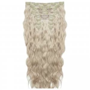 Beauty Works 22" Beach Wave Double Hair Extension Set (Various Shades) - Champagne Blonde