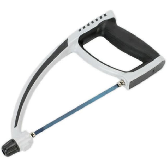 Loops 150mm Mini Hacksaw with Adjustable Blade - Rubber Grip - High Carbon Steel Blade Metallics