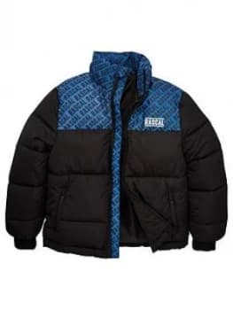 Boys, Rascal Astrid Padded Jacket - Black, Size 11-12 Years