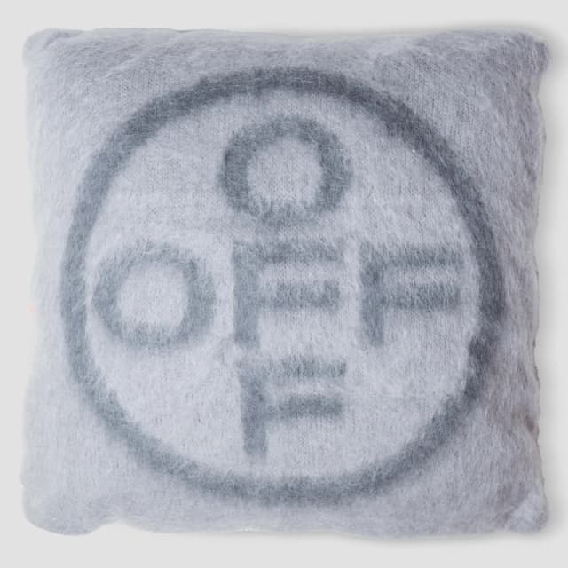 Off White Pillow Light Grey Grey unisex One Size