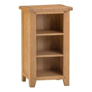 Robert Dyas Stockbridge Ready Assembled Narrow Oak Bookcase - Small
