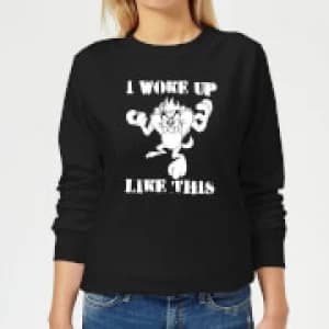 Looney Tunes I Woke Up Like This Womens Sweatshirt - Black