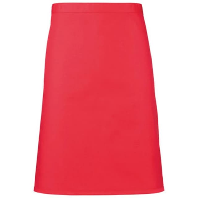 Premier Premier Colours Mid Length Apron in Dark Red Dark Red One Size Unisex 5063470681327