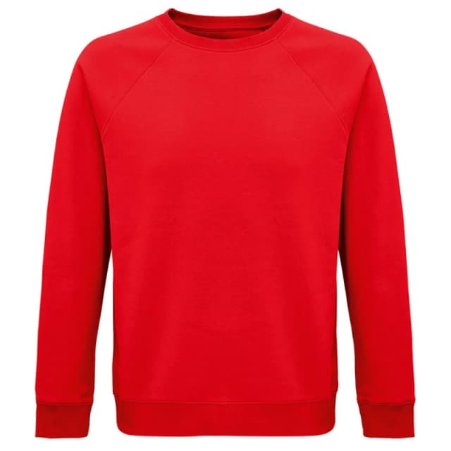 SOL'S Mens Space Raglan Sweatshirt in Red Size: XS Red Male XS