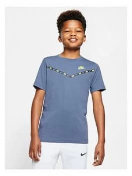 Nike Boys Chevron T-Shirt - Blue