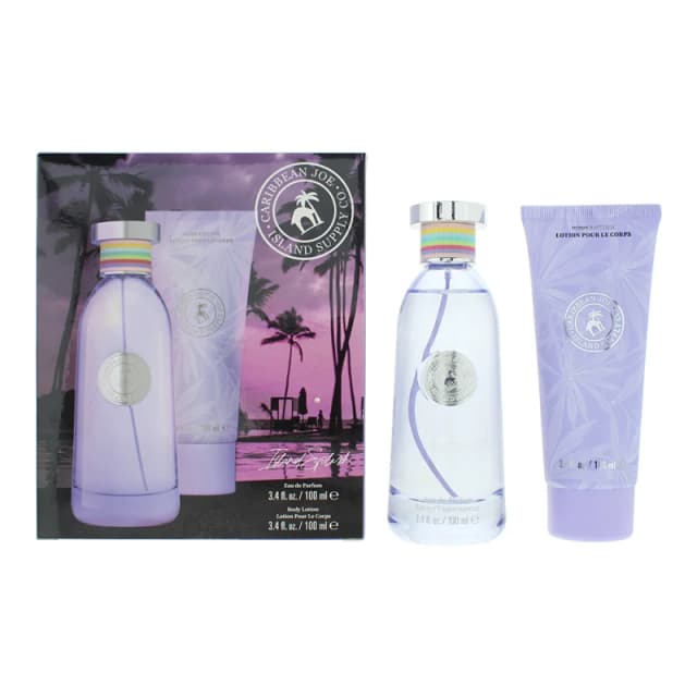 Caribbean Joe Island Supply Splash Photobox 2 Piece Gift Set: Eau de Parfum 100ml - Body Lotion 100ml