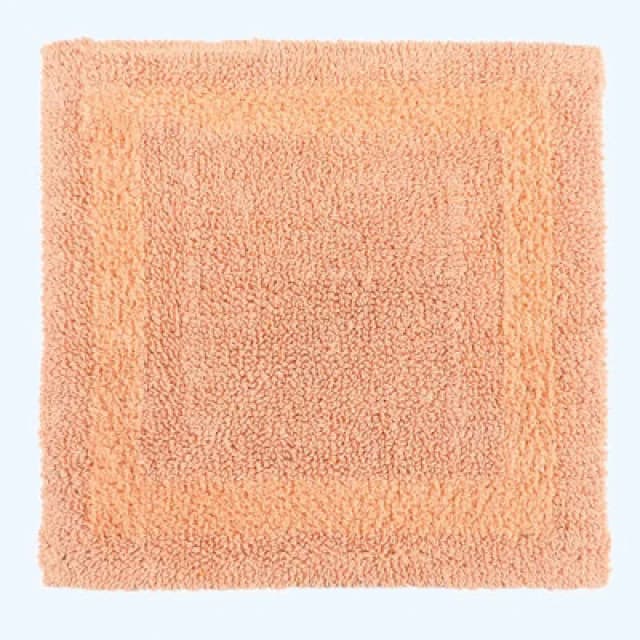 Homescapes Luxury Reversible Cotton Shower Mat - Peach