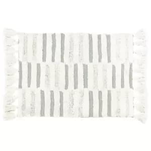 Tassel Stitch Bath Mat Green