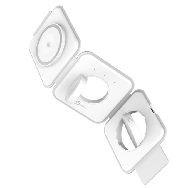 j5 create j5create Qi2 3-in-1 Magnetic Travel Wireless Charging Station JUPW3215W-N