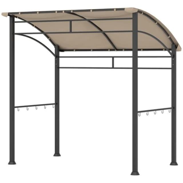 Outsunny 2.2 x 1.5 m BBQ Gazebo Tent Sun Shade with Canopy - Khaki TJ Hughes 5063603001930