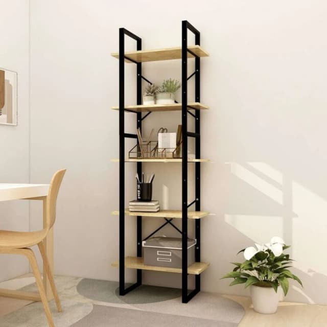 VIDAXL 5-Tier Book Cabinet 60x30x175cm Pinewood Vidaxl 8720286649398