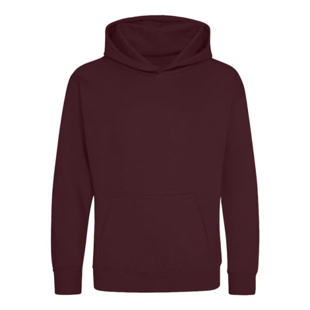 AWDis Hoodie 1-2 Years in Burgundy Size: 12-13 Years Burgundy Unisex 12-13 Years