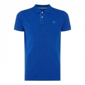 Gant Gant Short Sleeved Polo Mens - Blue 436