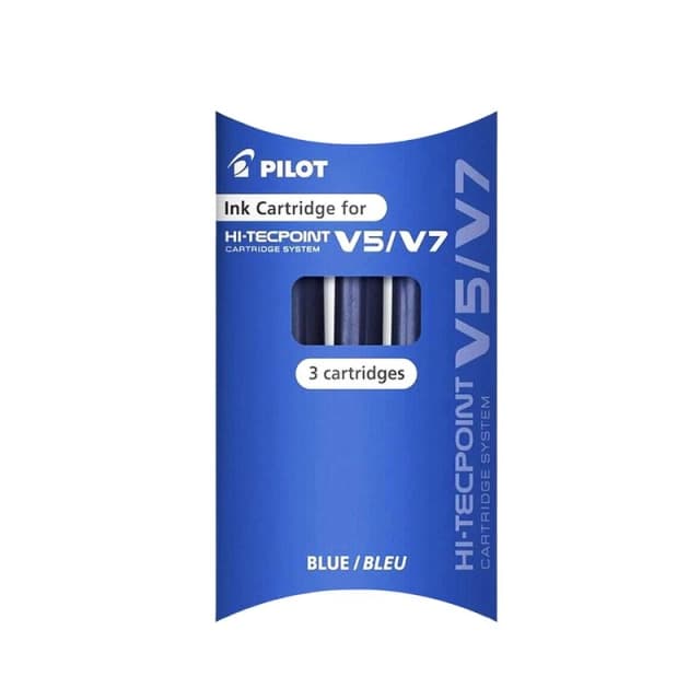 Pilot Refill for V5/V7 Eco Cartridge System Blue (Pack 3)