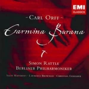 Carmina Burana Rattle Berliner Philharmoniker by Carl Orff CD Album